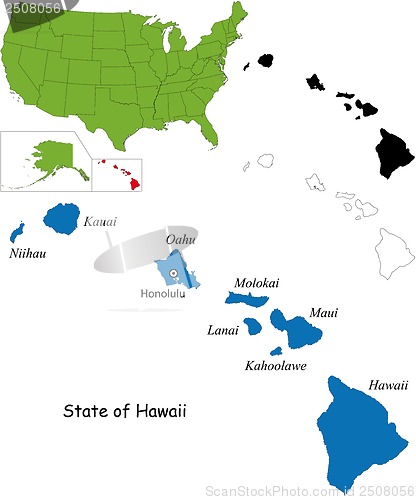 Image of Hawaii map