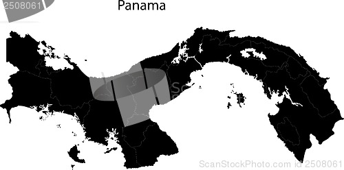 Image of Black Panama map