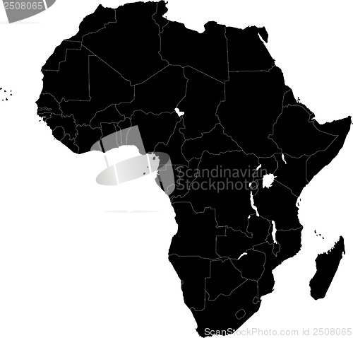 Image of Black Africa map