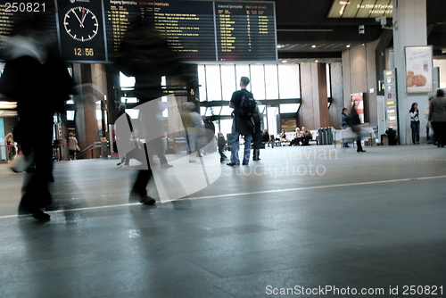 Image of At the train station