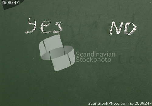 Image of yes or no