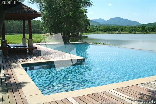 Image of Swimming pool in beautiful scenery