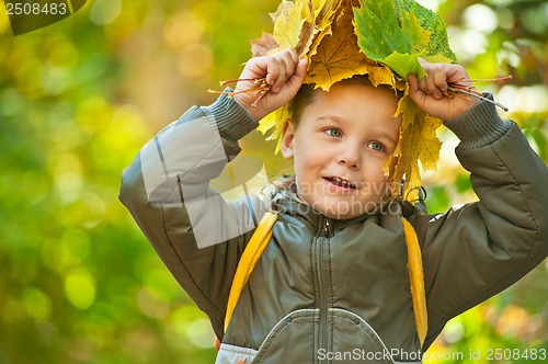 Image of autumn baby boy