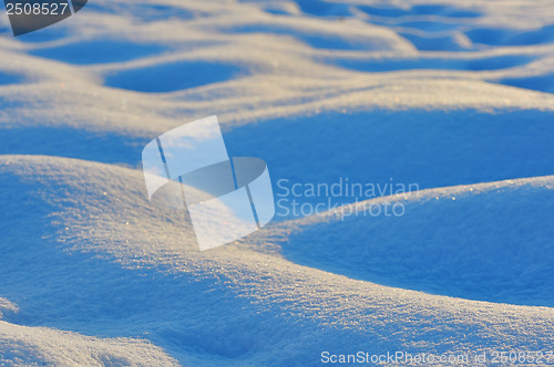 Image of Waves of snow bumps