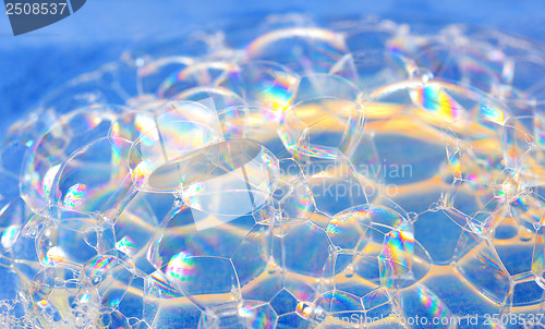Image of soap bubbles macro