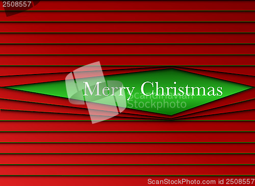 Image of Merry Christmas Stripes Red and Green