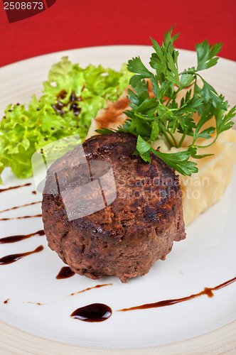 Image of Fried meat steak