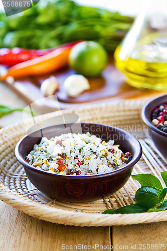 Image of Sea salt with herbs and spices