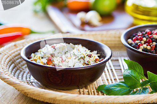 Image of Sea salt with herbs and spices