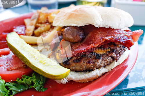 Image of Gourmet Bacon Cheeseburger