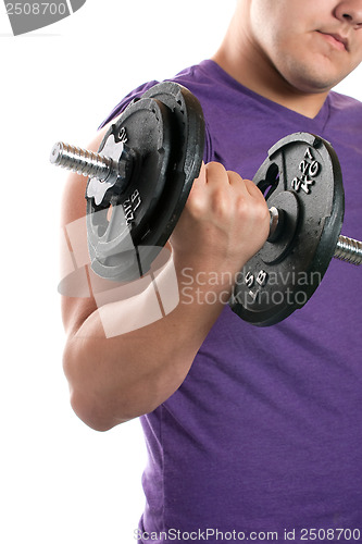 Image of Teenager Lifting Weights