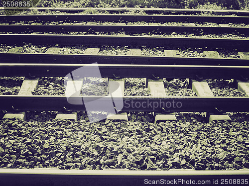 Image of Vintage sepia Railway