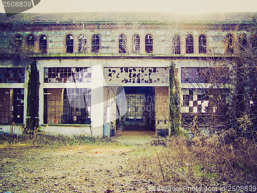Image of Retro look Abandoned factory