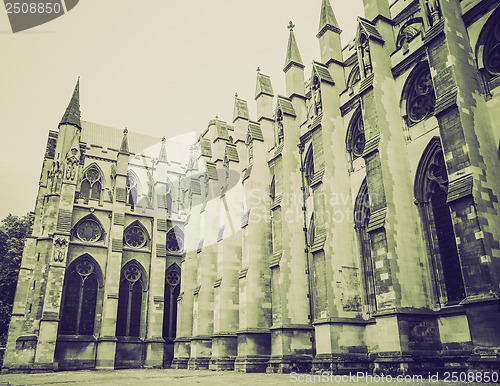 Image of Vintage sepia Westminster Abbey