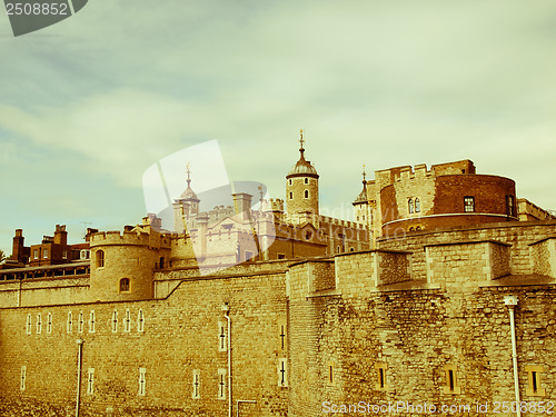 Image of Retro looking Tower of London