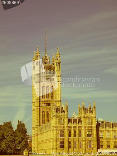 Image of Retro looking Houses of Parliament