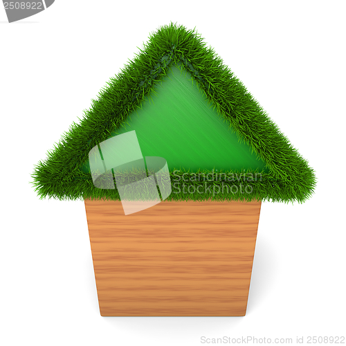 Image of House with green roof