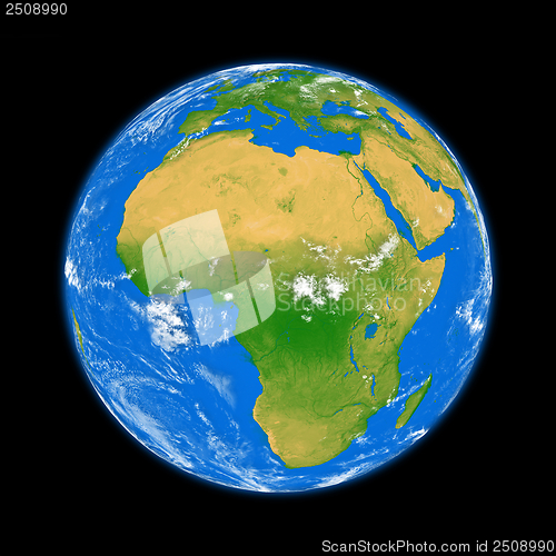 Image of Africa on Earth