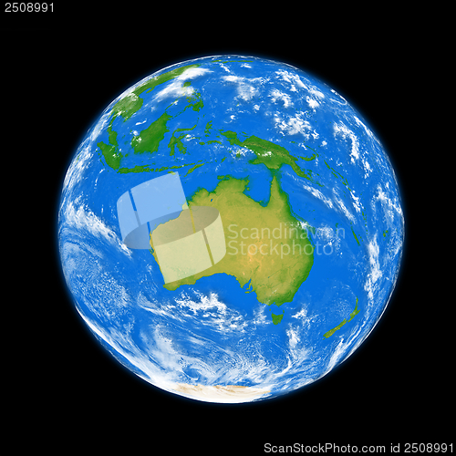 Image of Australia on Earth