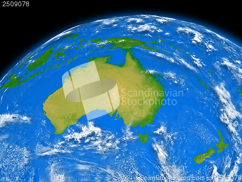 Image of Australia on Earth