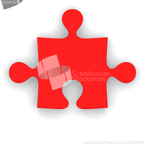 Image of Red puzzle piece