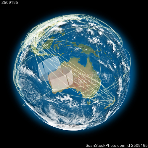 Image of Connected world Australia view