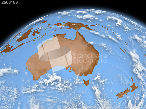 Image of Australia on Earth