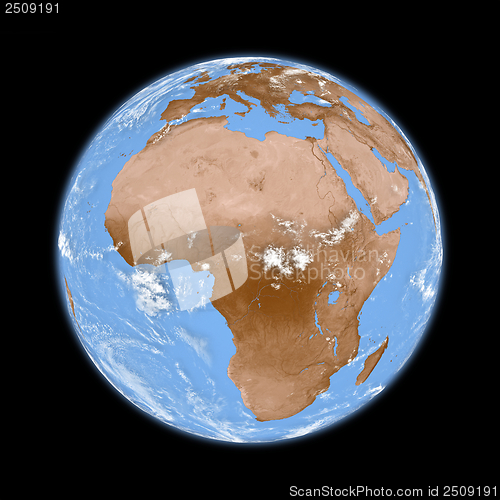 Image of Africa on Earth