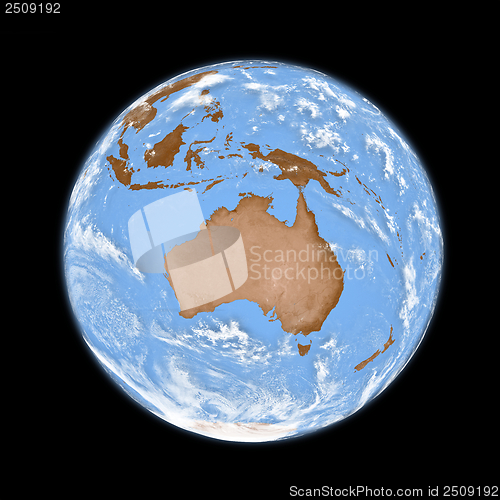 Image of Australia on Earth