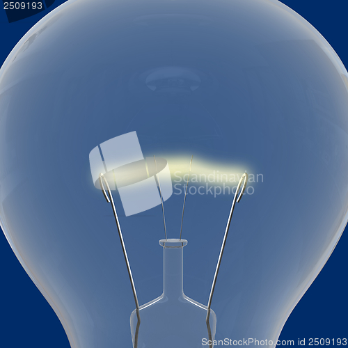 Image of Blue lightbulb