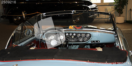 Image of drivers place on Volvo P1900