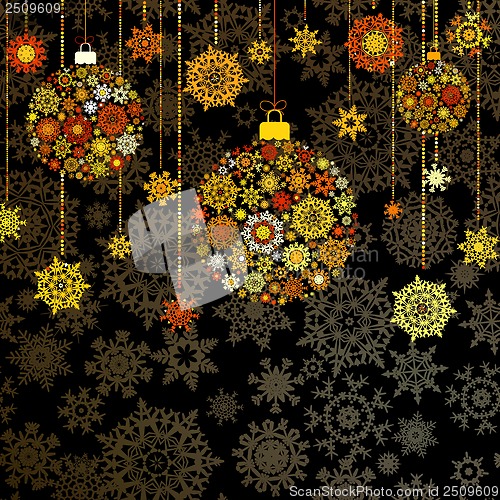 Image of Gold christmas background. EPS 10