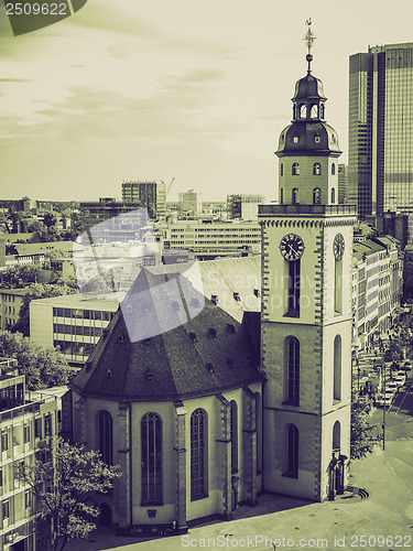 Image of Vintage sepia St Paul Church Frankfurt