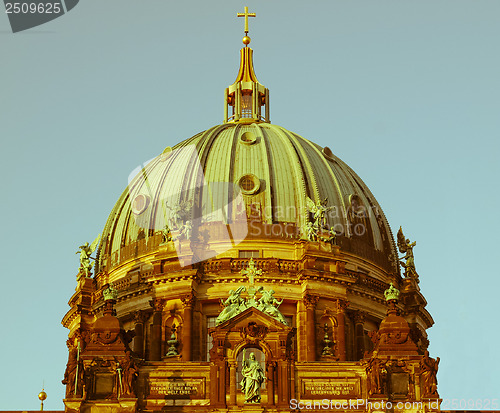 Image of Retro looking Berliner Dom, Berlin