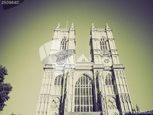 Image of Vintage sepia Westminster Abbey