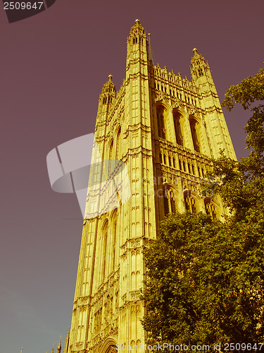 Image of Retro looking Houses of Parliament