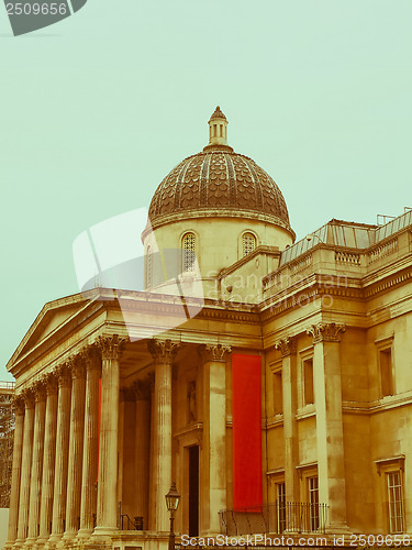 Image of Retro looking National Gallery, London