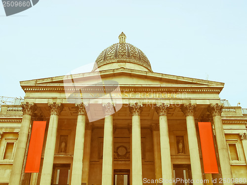 Image of Retro looking National Gallery, London