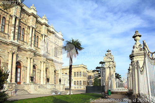 Image of dolmabahce palace at winter - istanbul