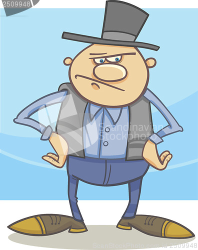Image of old farmer cartoon illustration