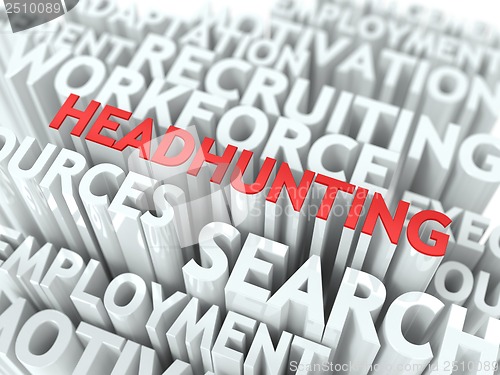 Image of Headhunting. Wordcloud Concept.