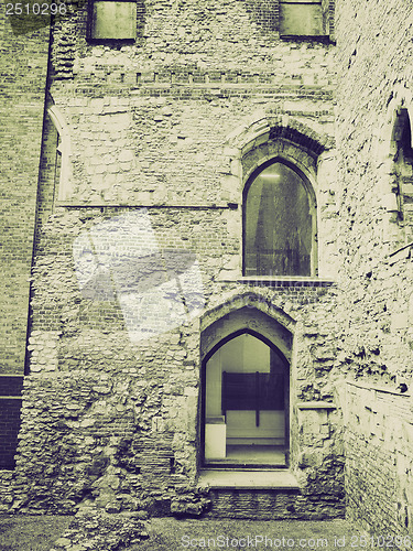 Image of Vintage sepia Winchester Palace, London