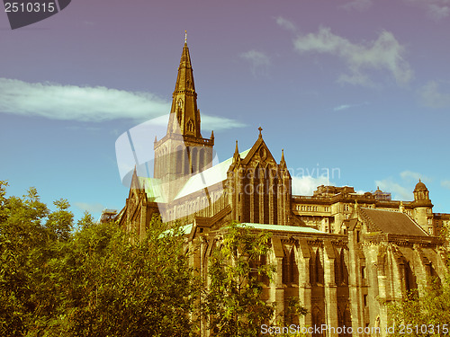 Image of Retro look Glasgow cathedral