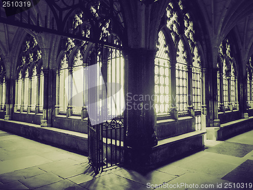 Image of Vintage sepia Westminster Abbey