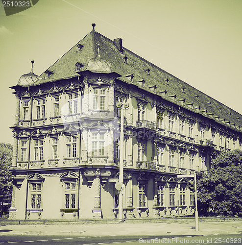 Image of Vintage sepia Romish Germanisches Zentralmuseum Mainz