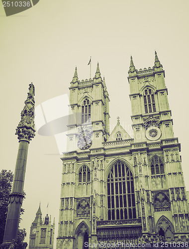 Image of Vintage sepia Westminster Abbey