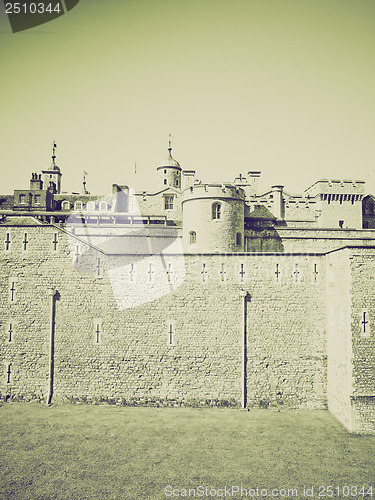 Image of Vintage sepia Tower of London