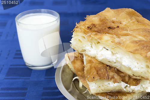 Image of Burek and yogurt