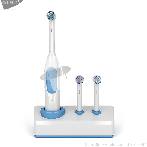 Image of Electric toothbrush on stand