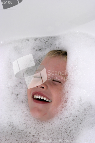 Image of Kid Having Fun in the Bath